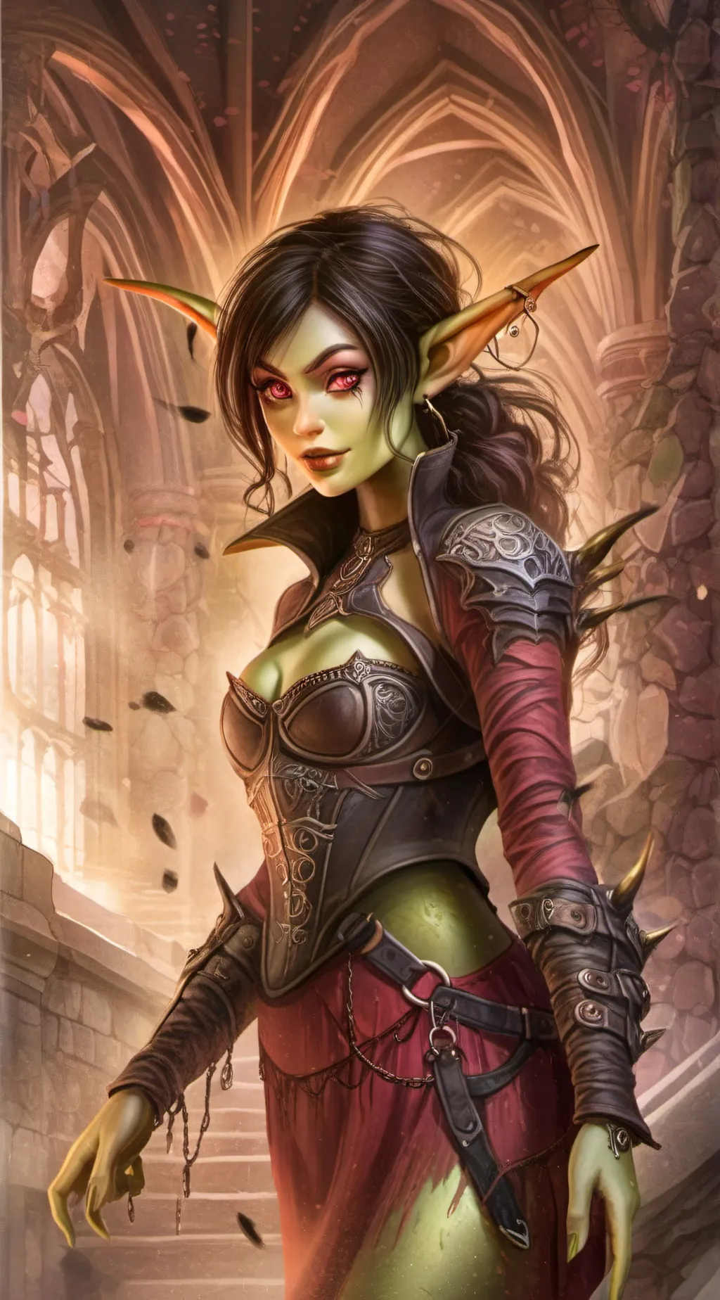 ai character: Evelyn the Enigma background