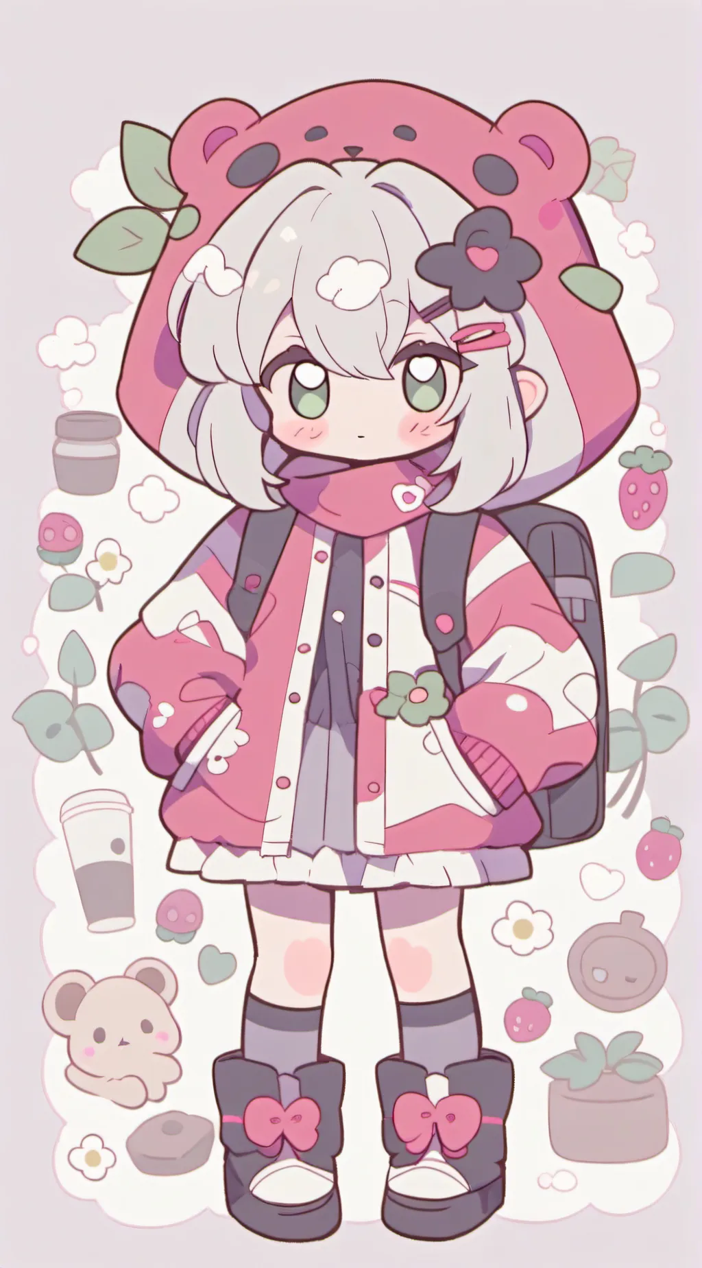 ai character: twittle finger  background