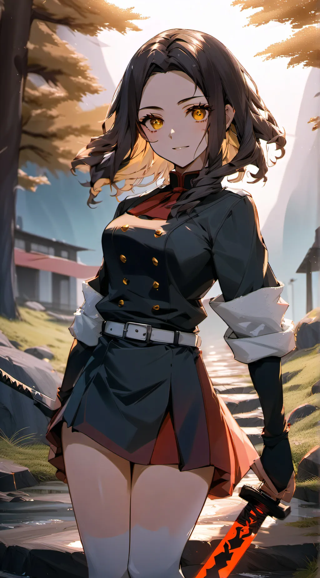 ai character: Hashira trial background