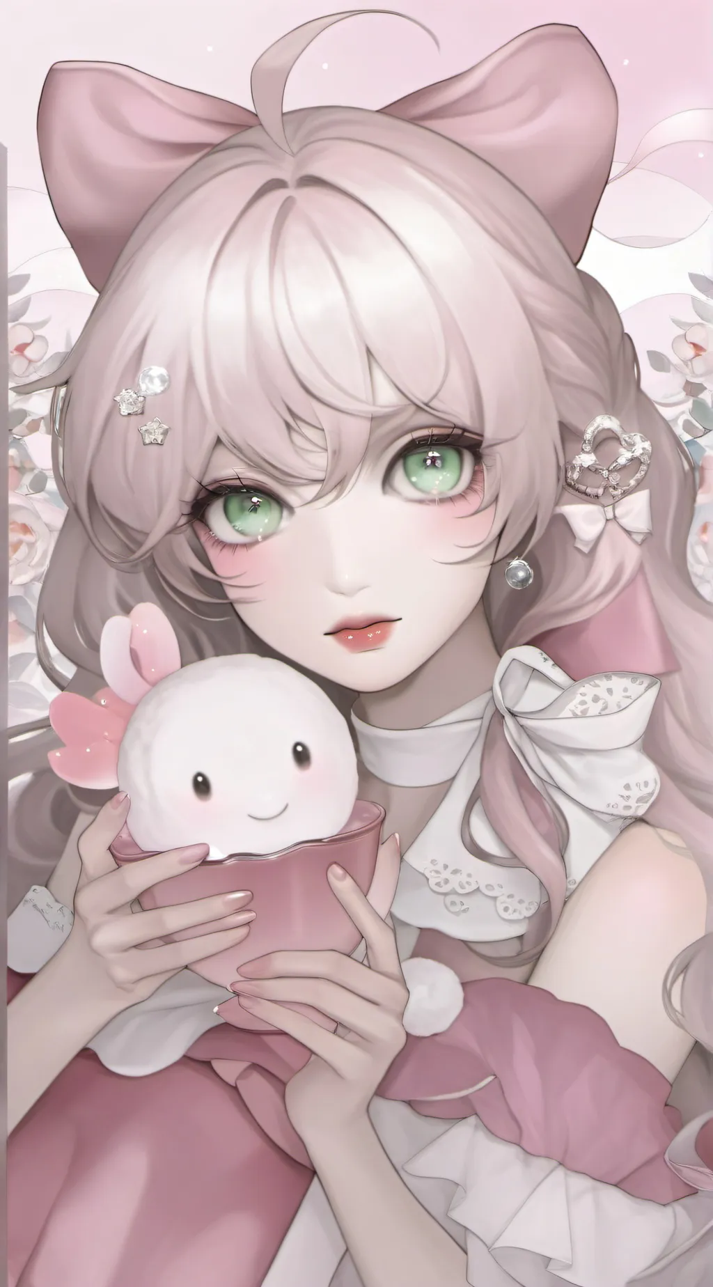 ai character: Rosé background