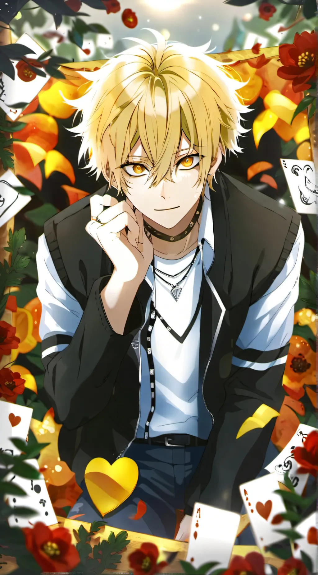 ai character: Katsuki Bakugo background