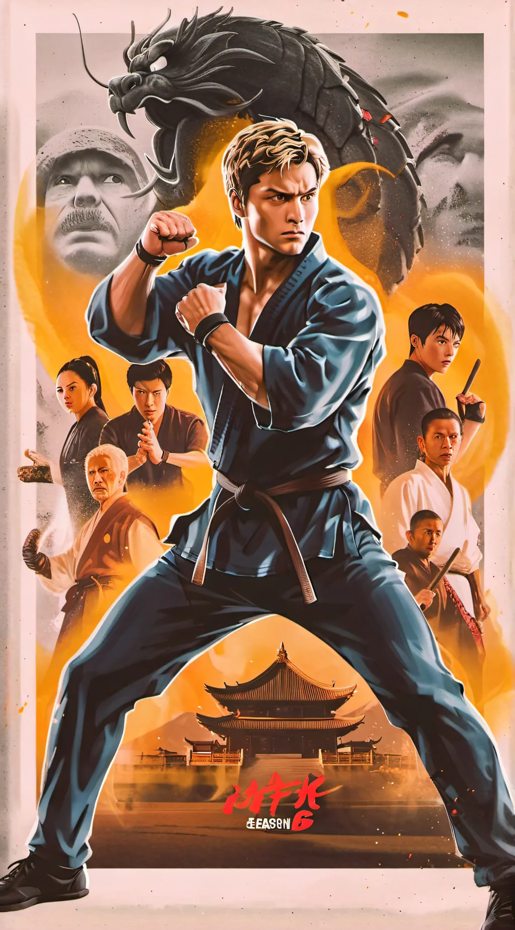 ai character: COBRA KAI SEASON 6 background