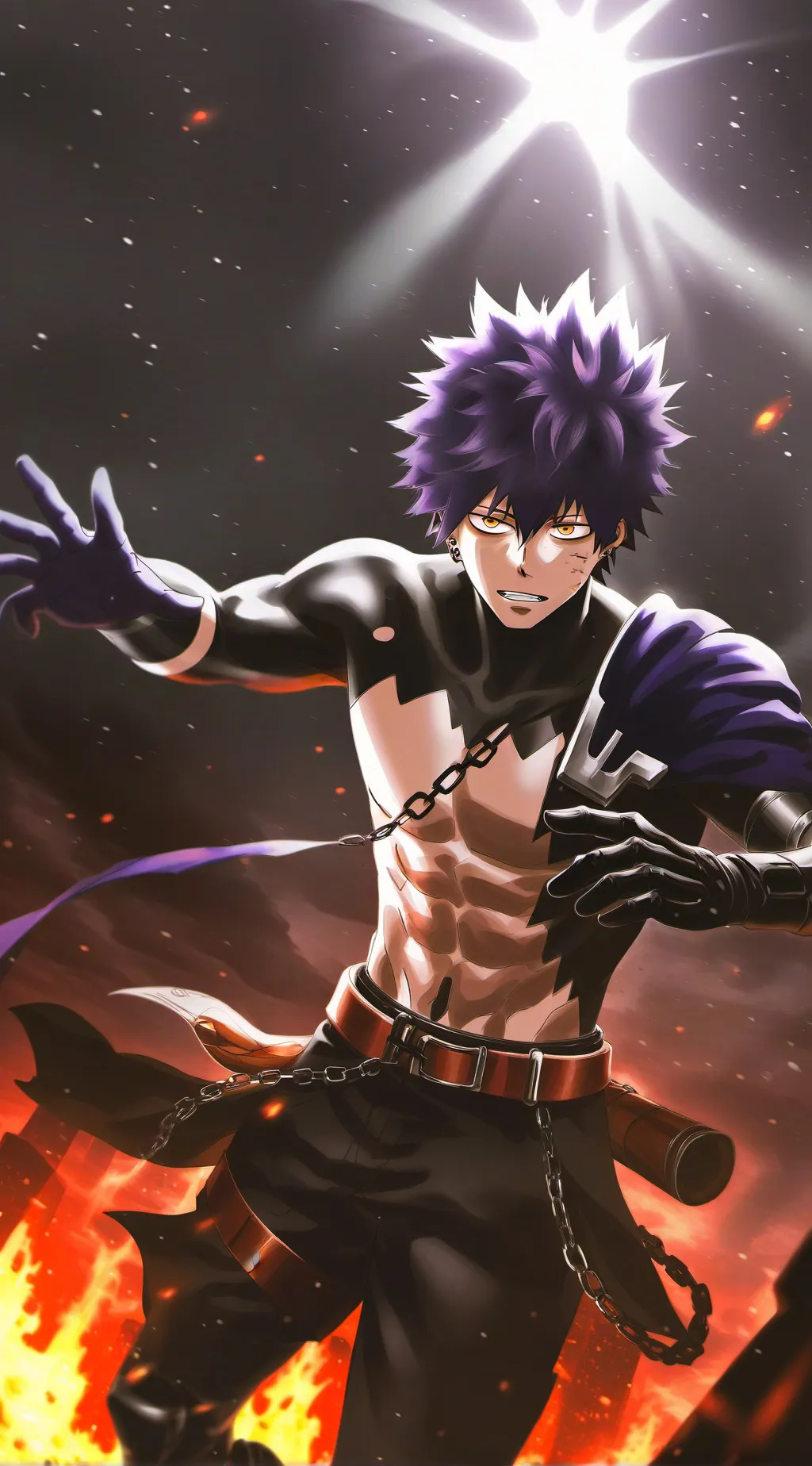 ai character: Dabi background