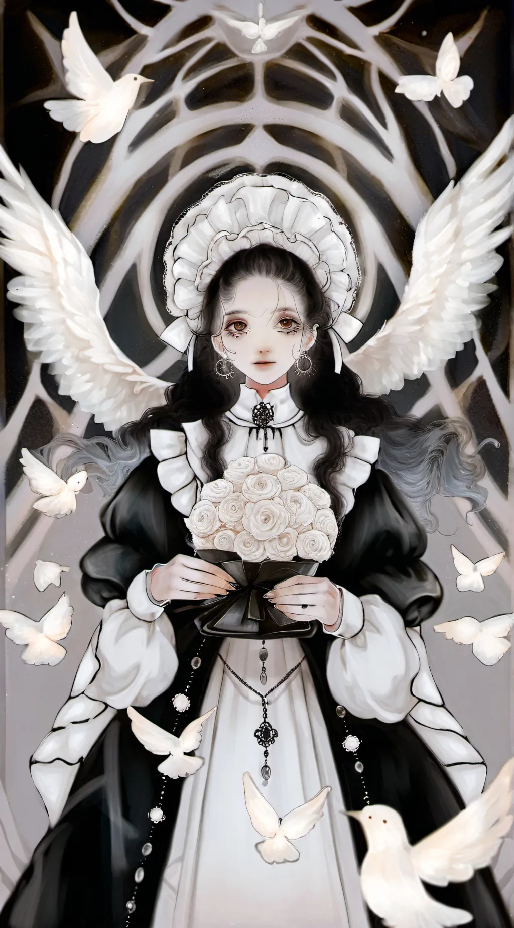 ai character: Alexandra  background