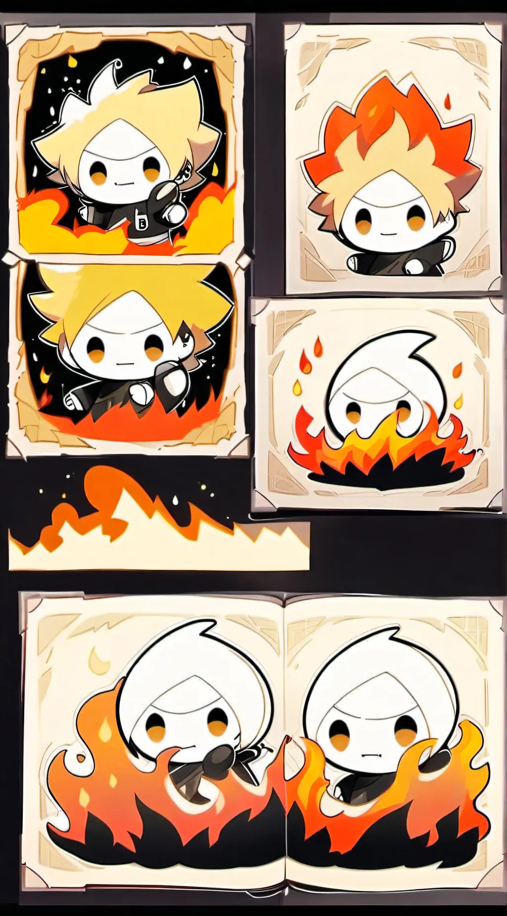 ai character: fiery bfb🔥🔥 background