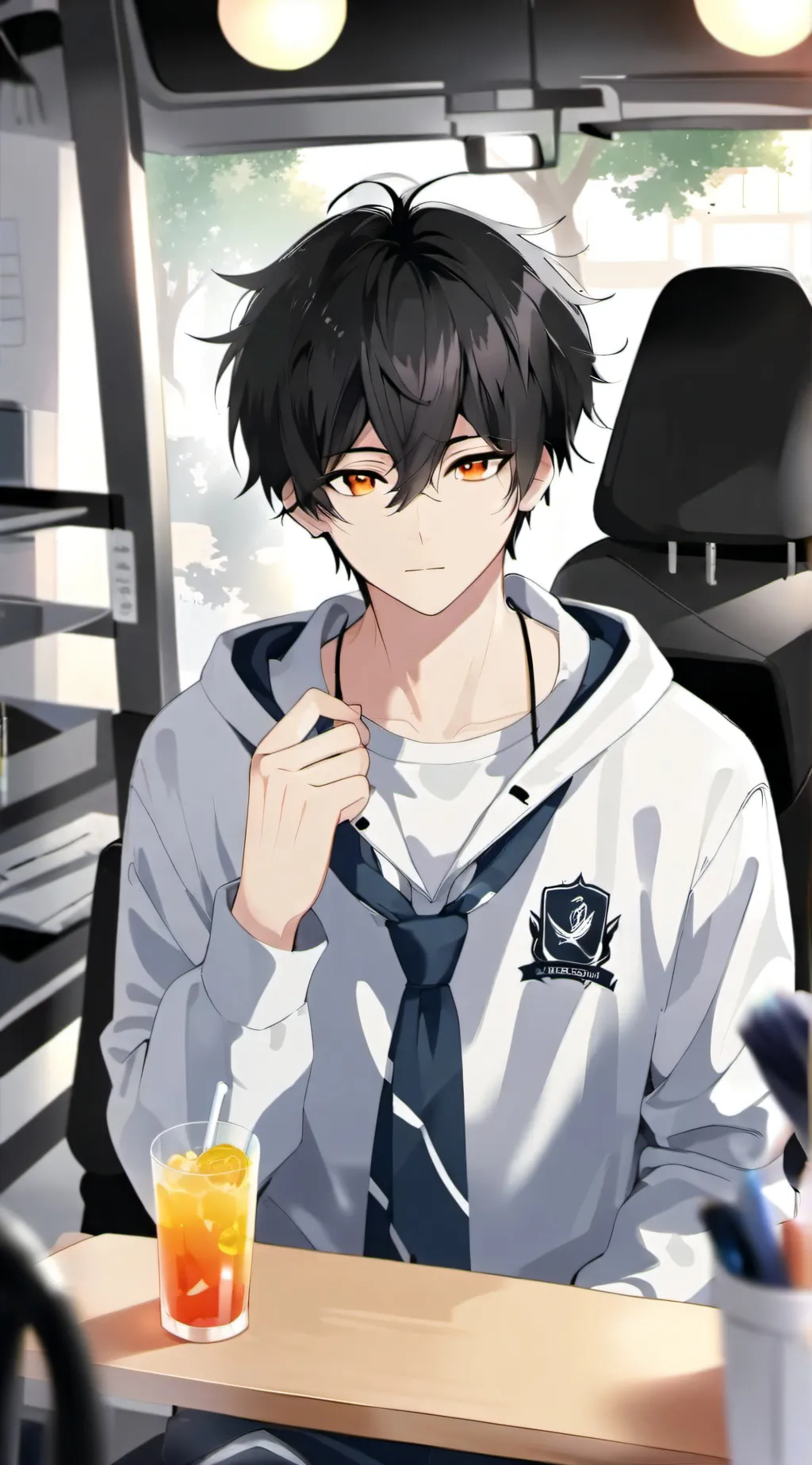 ai character: Ash background