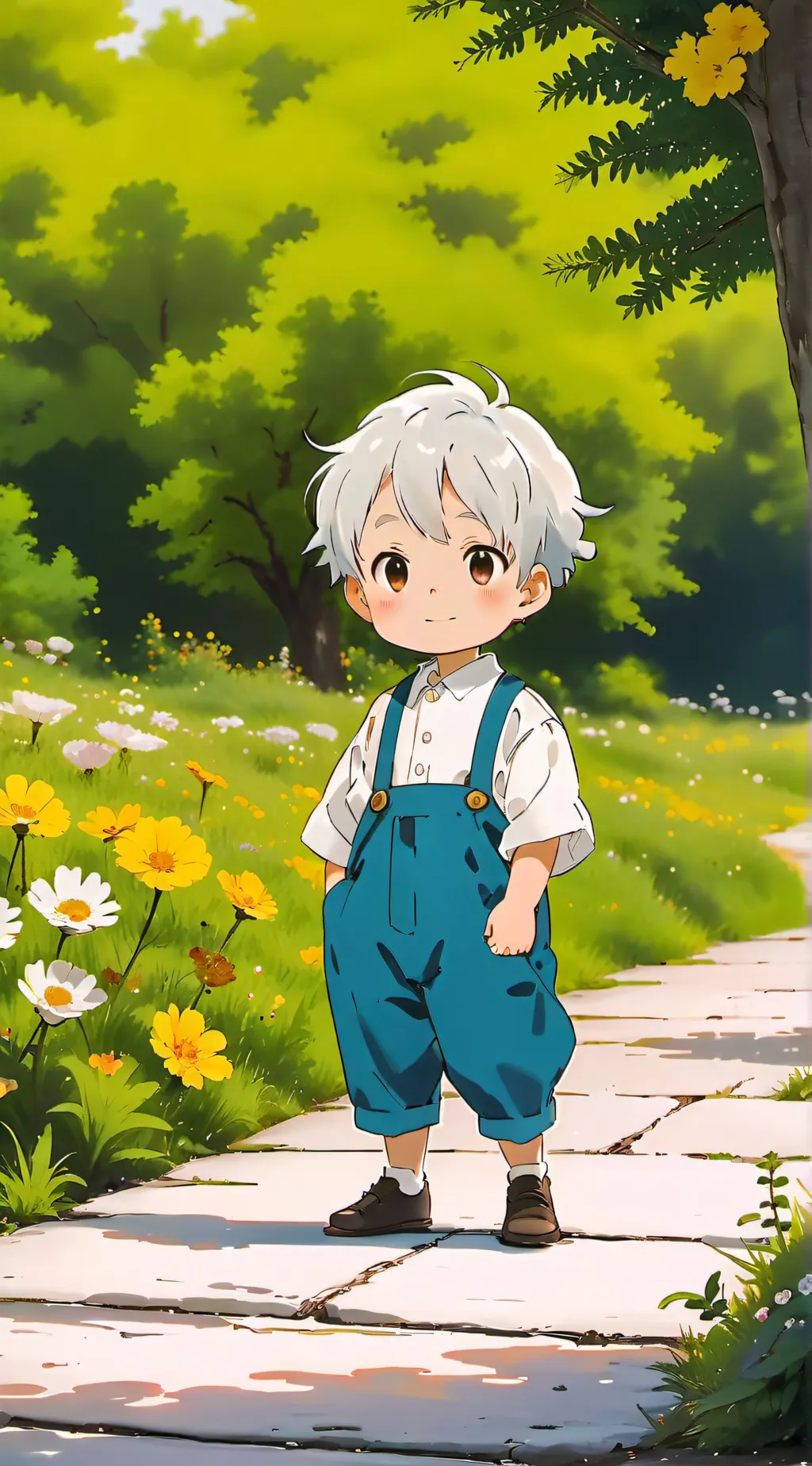 ai character: abandoned baby background