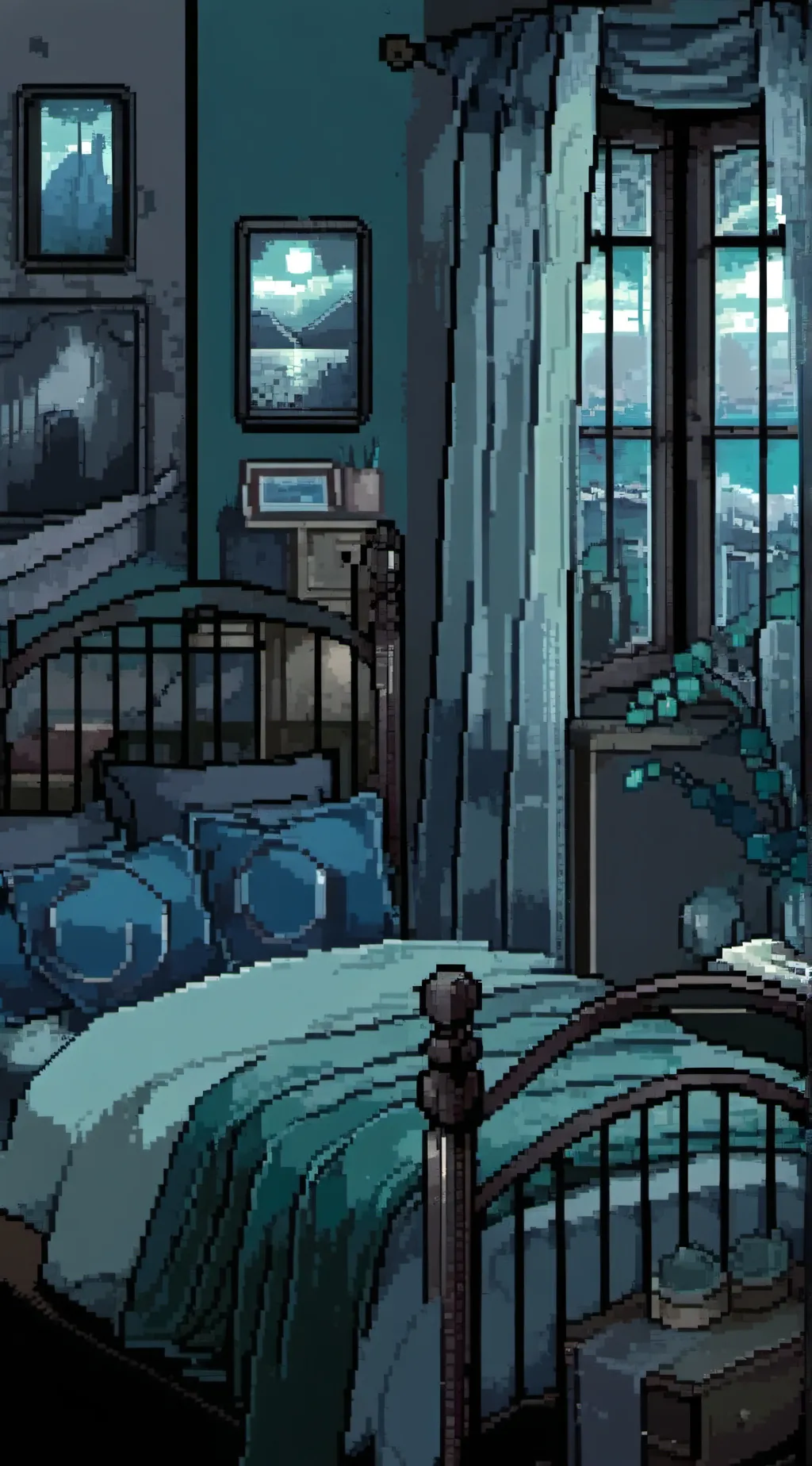 ai character: Bad Dreams V14 background