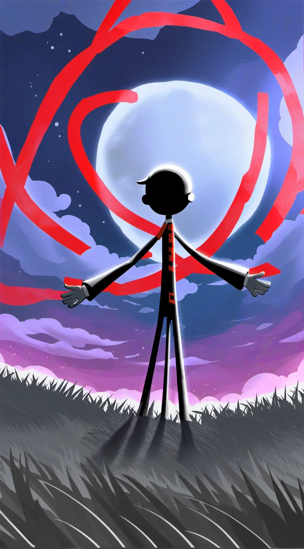 ai character: KJ.  background