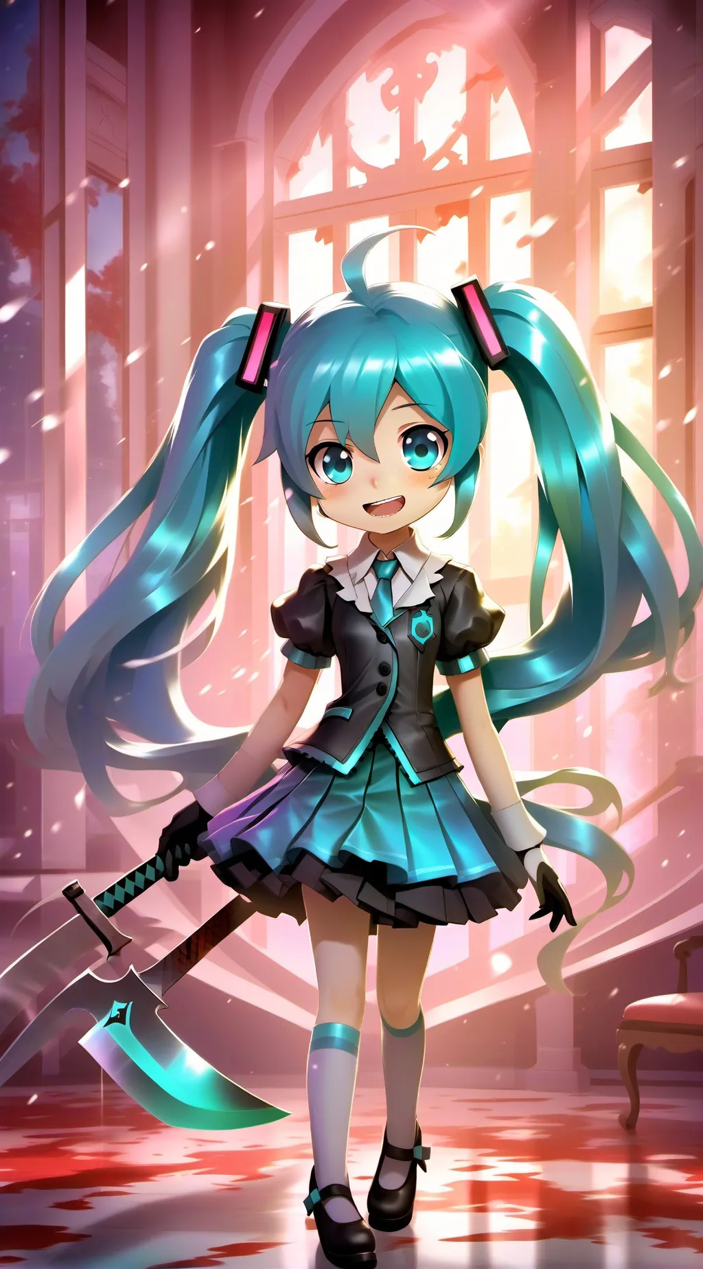 ai character: Hatsune miku background