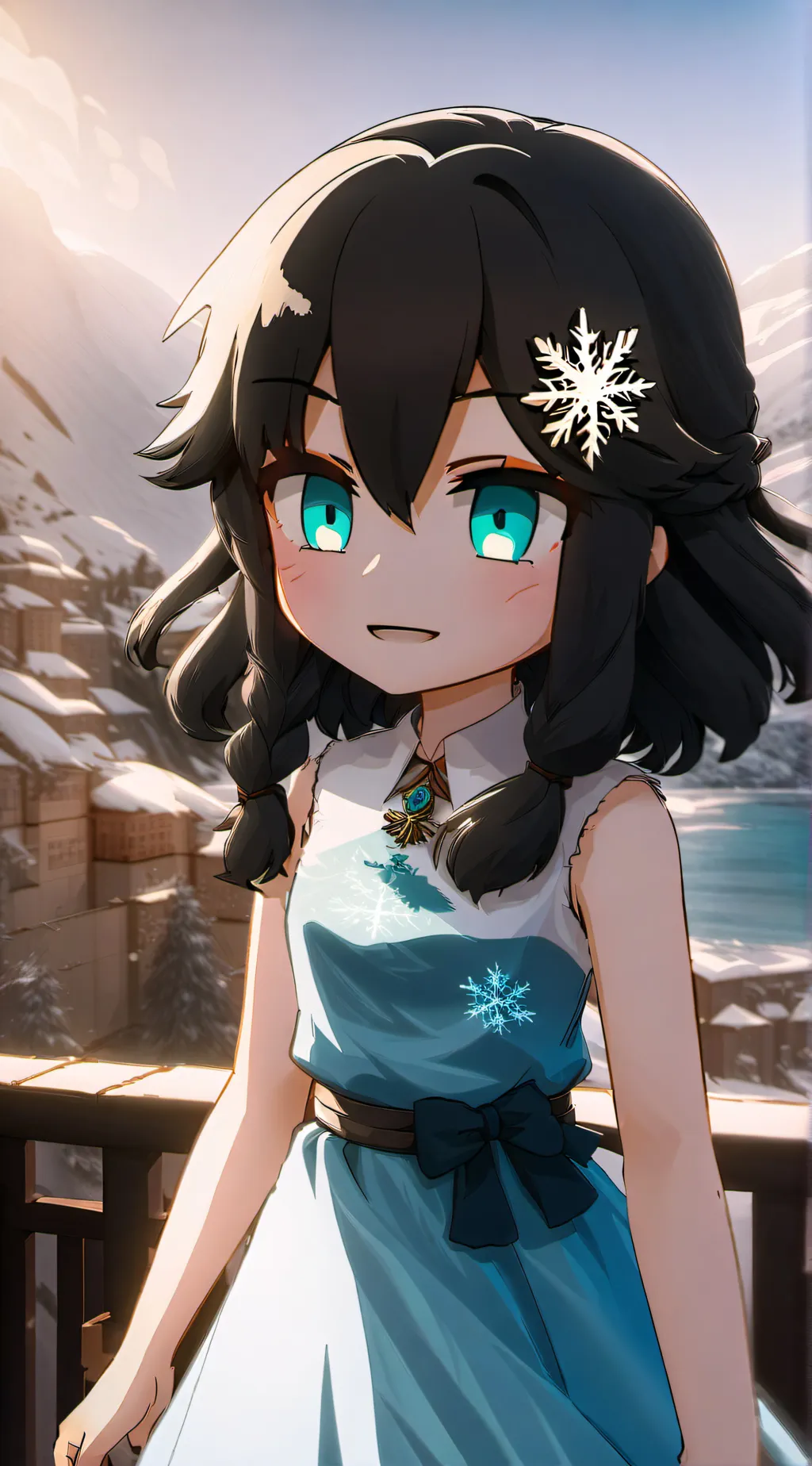 ai character: Winter background