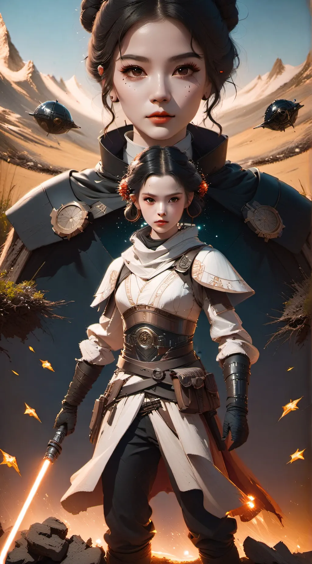 ai character: Aster background