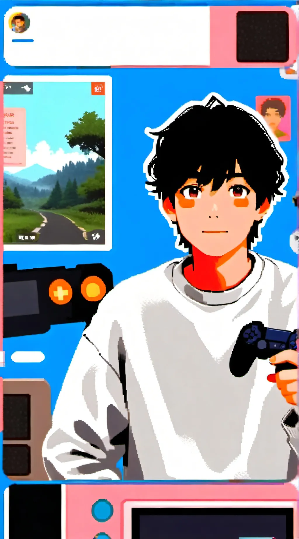 ai character: Axel background