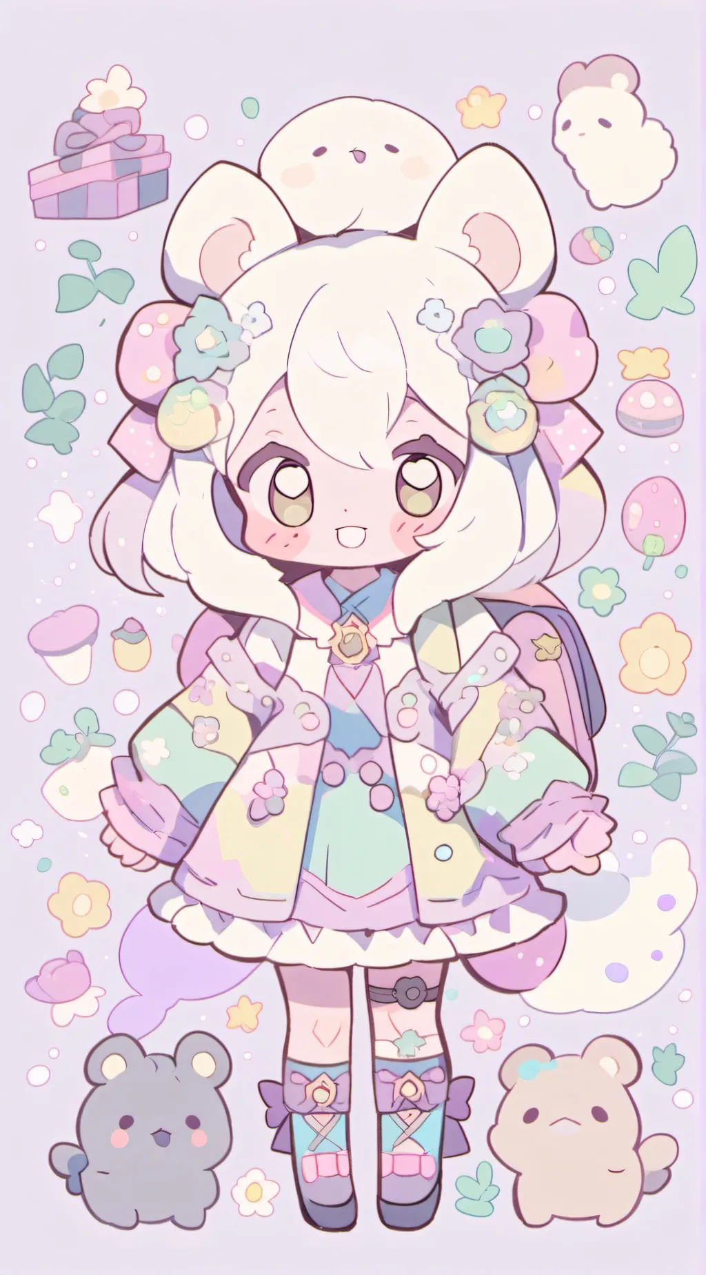 ai character: sc human sleepover background