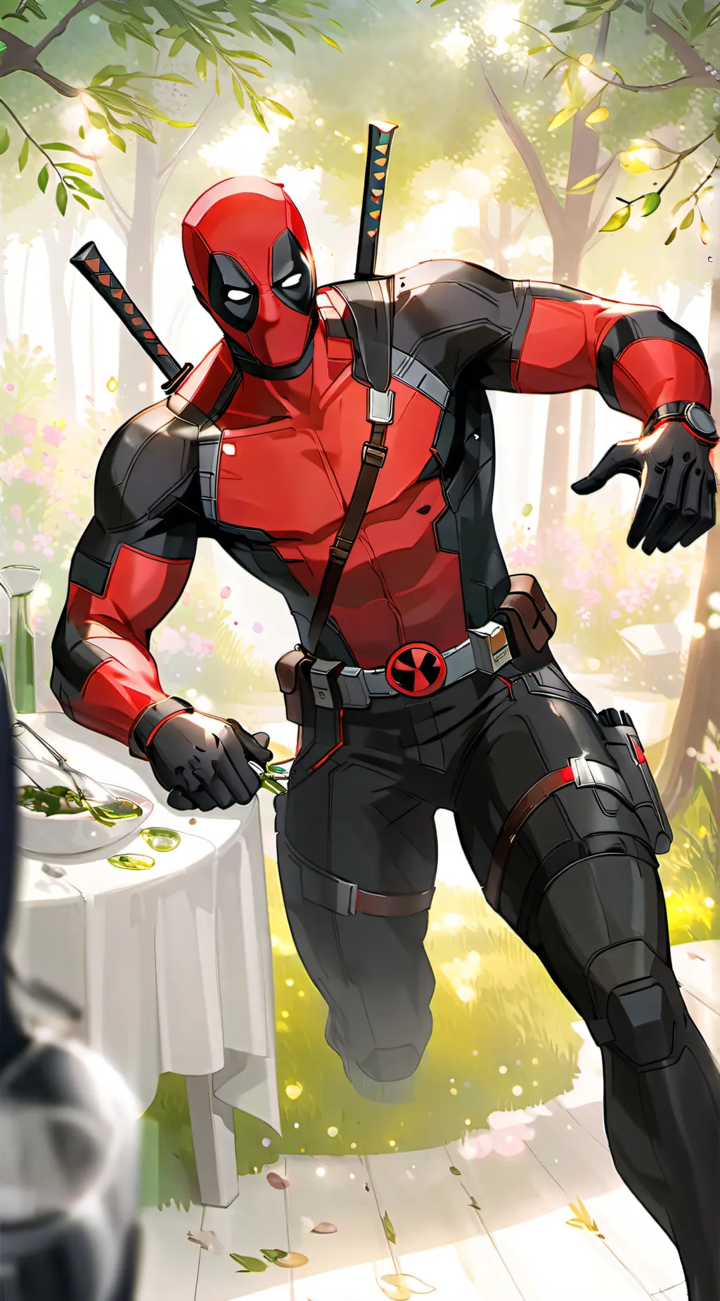 ai character: Deadpool  background