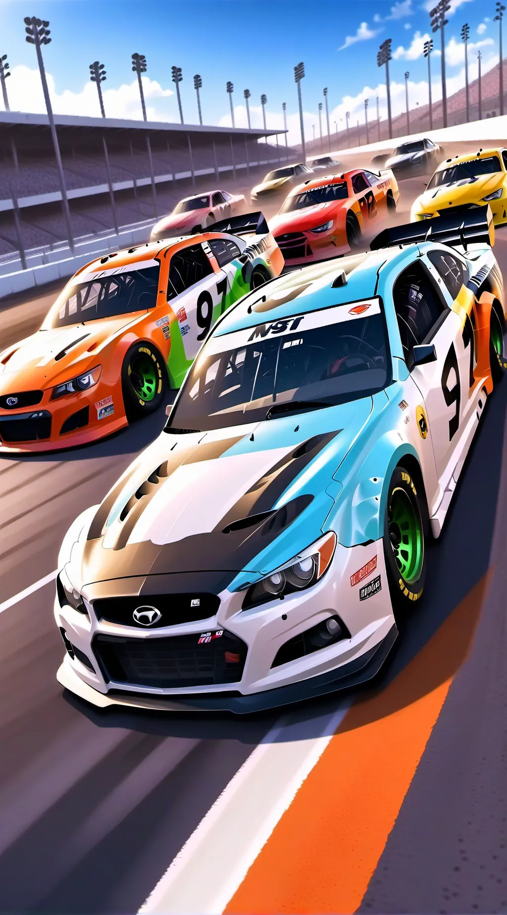 ai character: NASCAR X Yandere S background