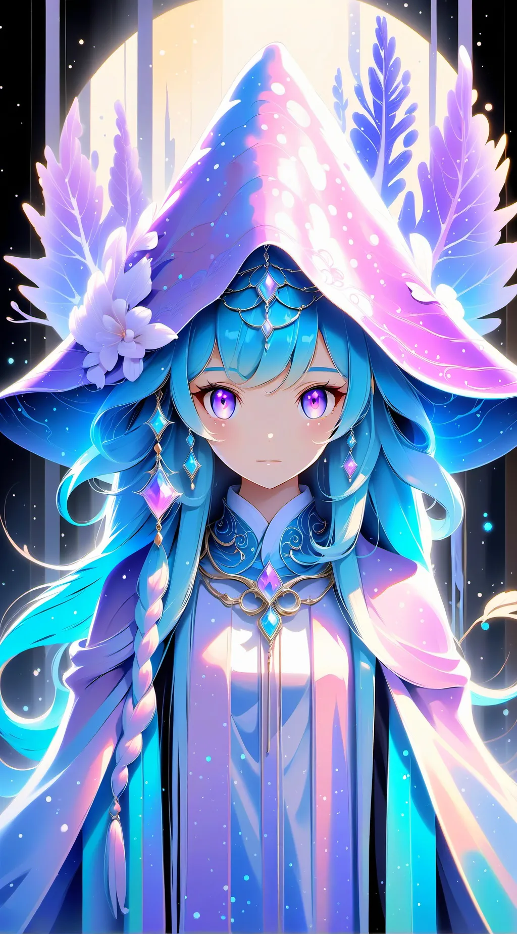 ai character: Tree girl  background