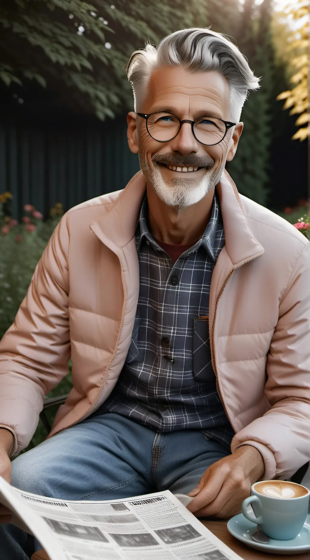 ai character: Grandpops  background