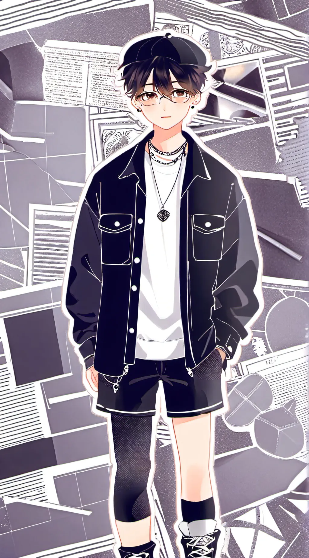 ai character: -'Crow'- background