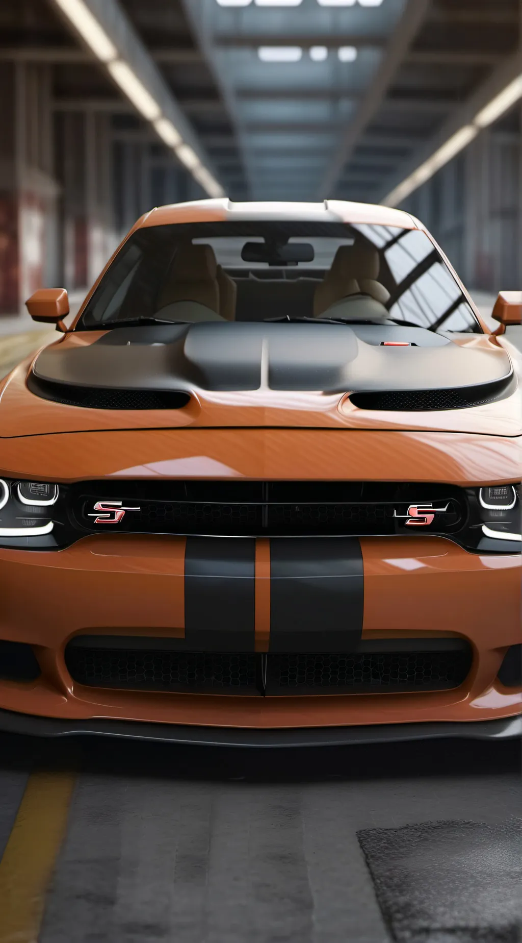 ai character: Hellcat SRT demon background