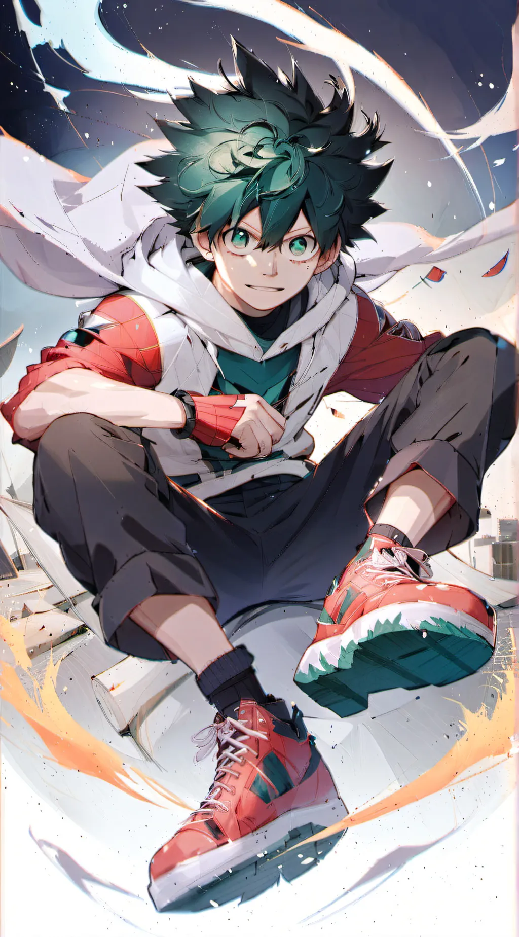 ai character: Deku background