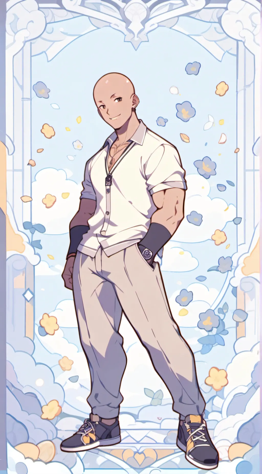ai character: KNY x Mandela👻✨️ background