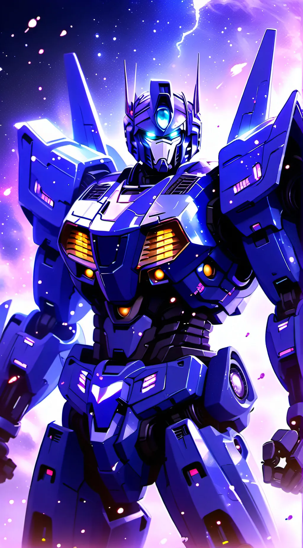 ai character: soundwave  background