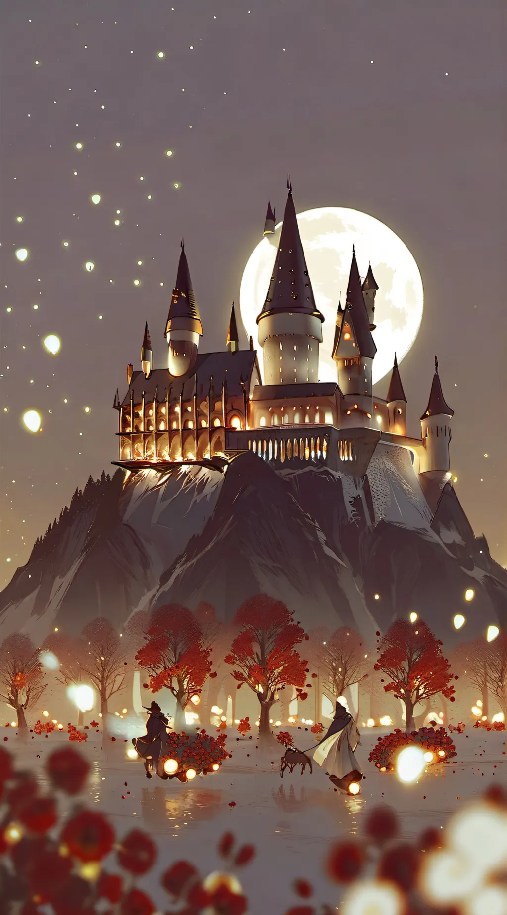 ai character: Hogwarts  background