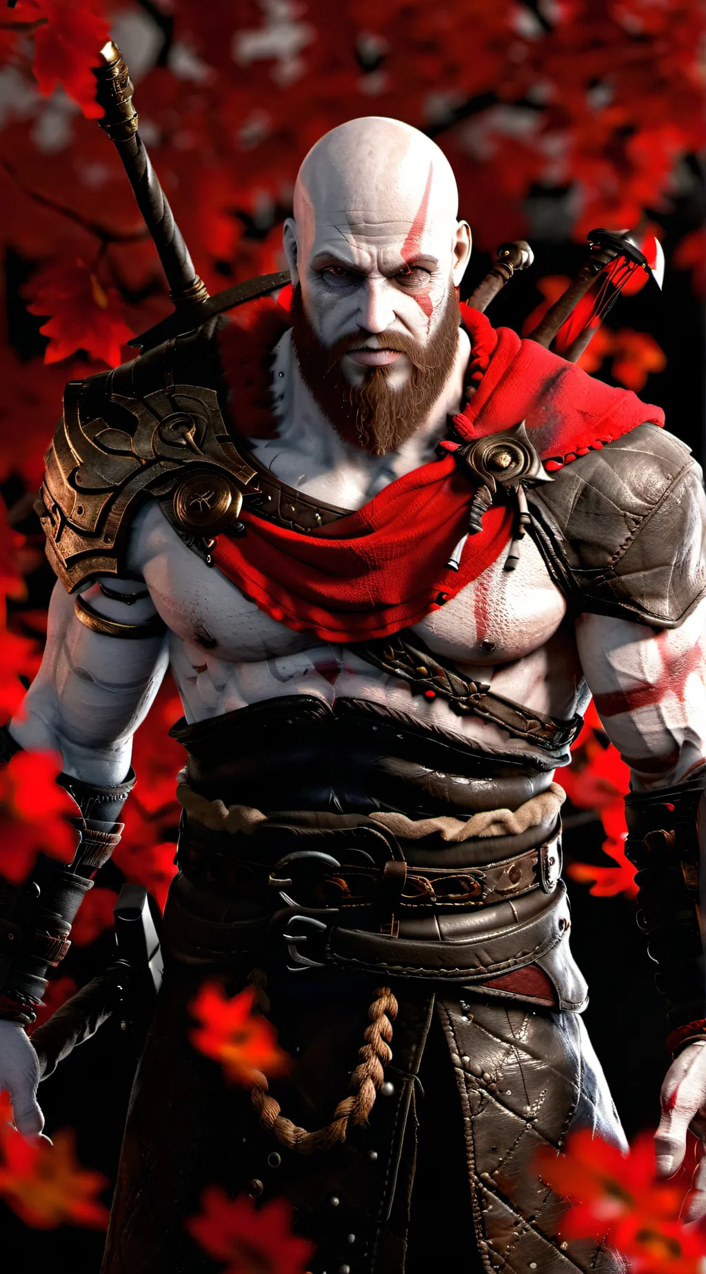 ai character: kratos background