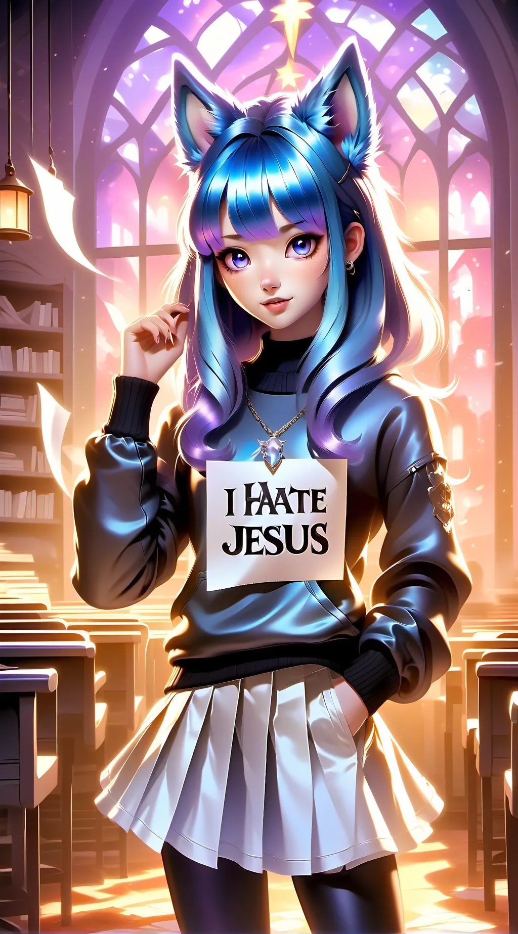 ai character: BellaTheWolf background