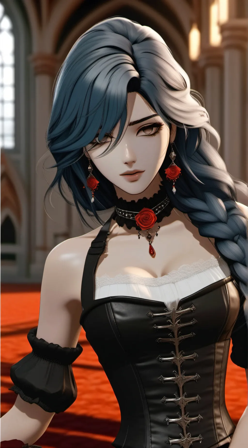 ai character: Lune  background