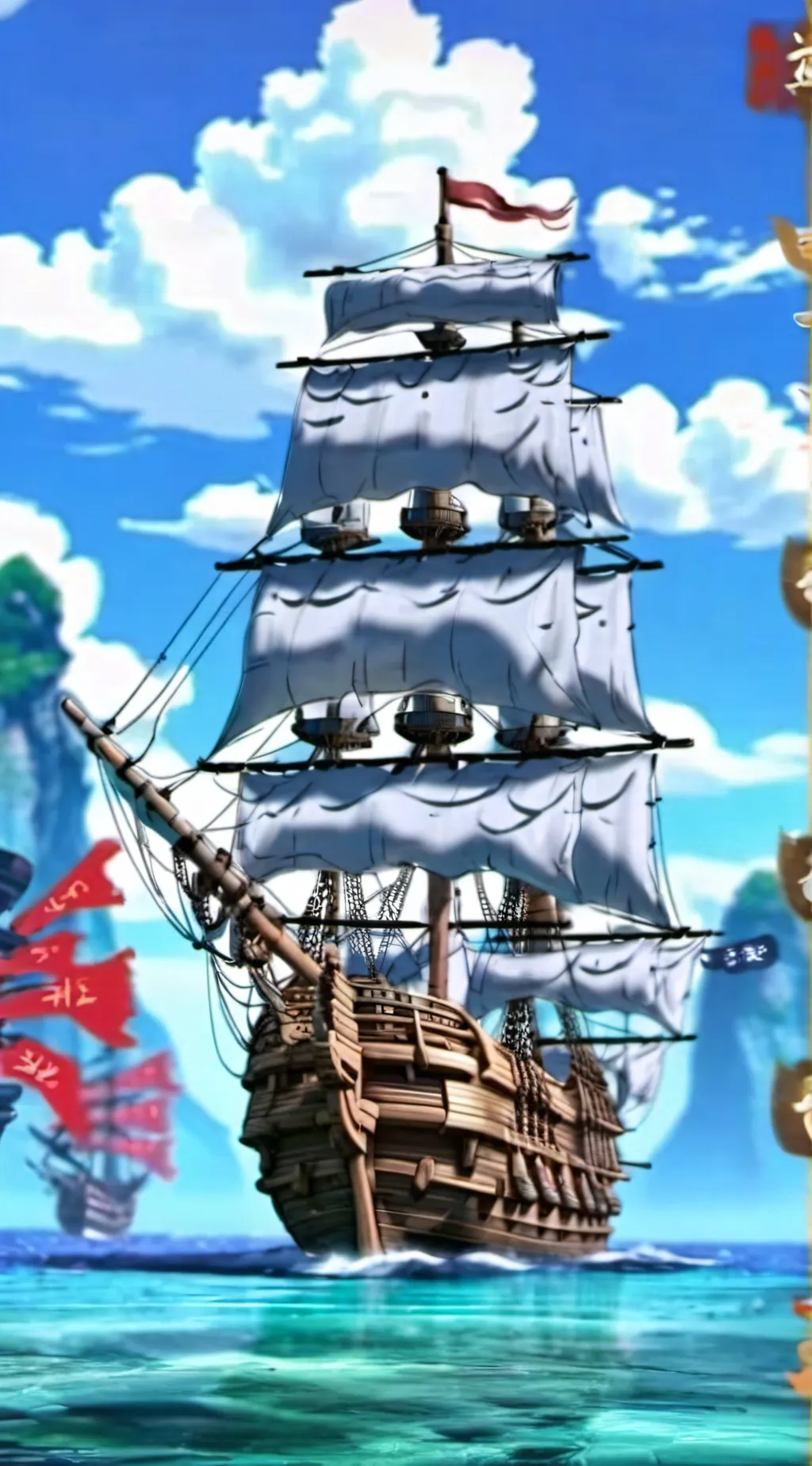ai character: Battle with marine background