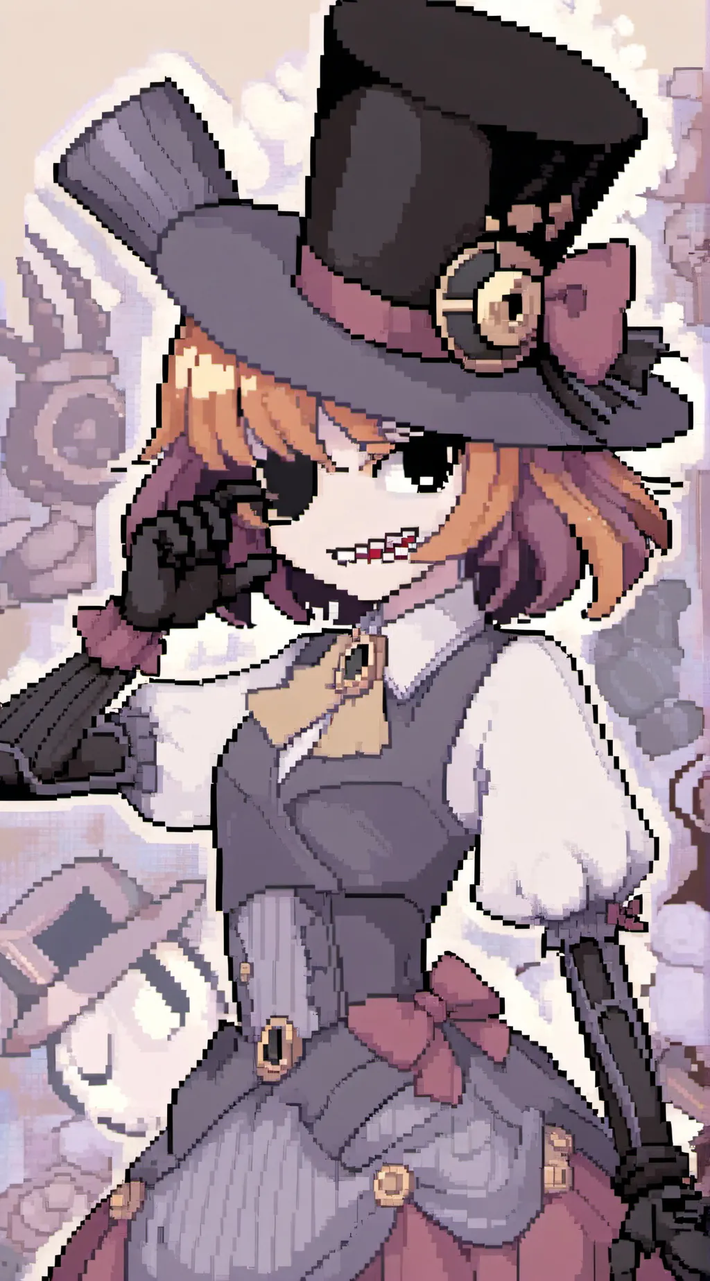 ai character: peacock background
