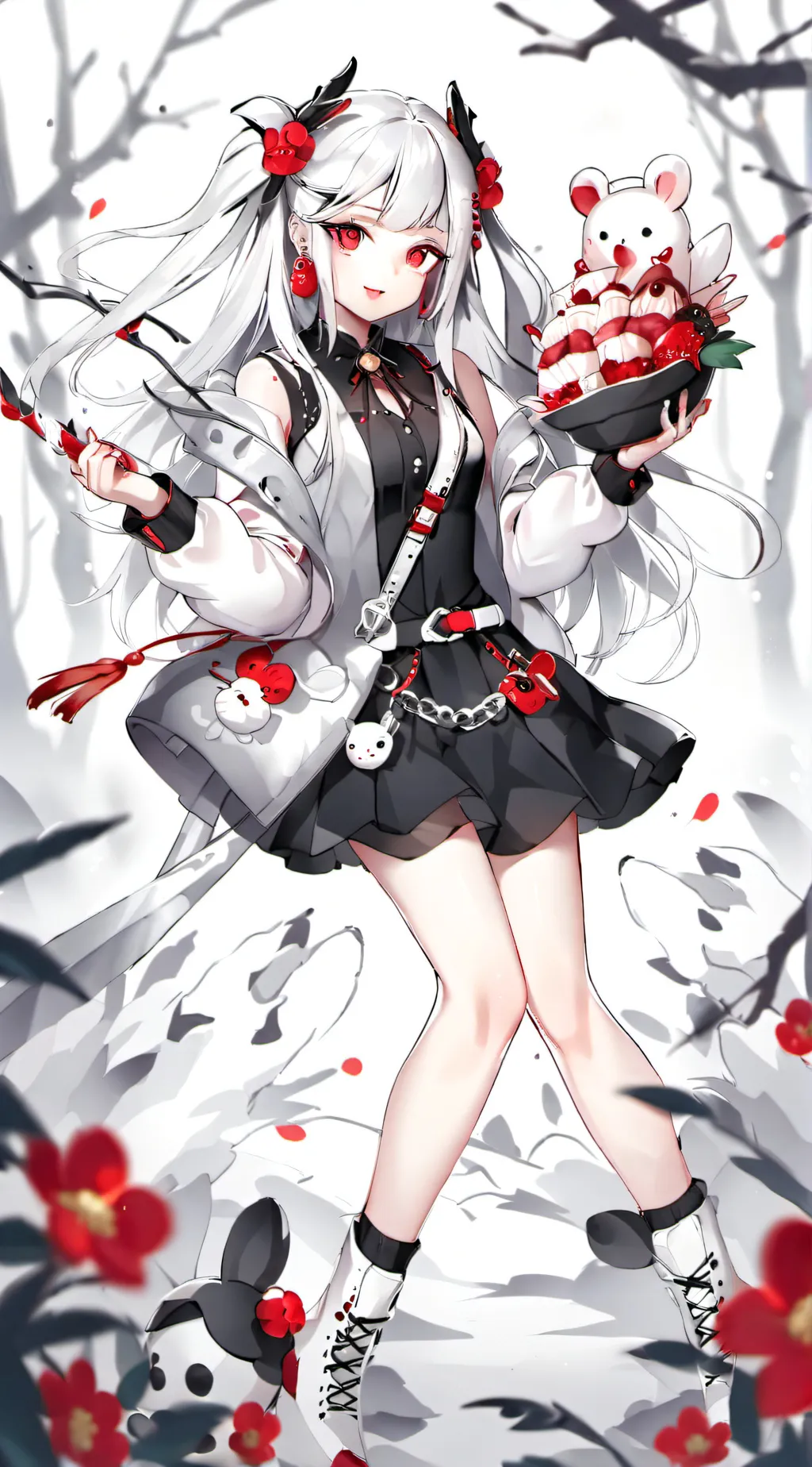 ai character: Blackpink❤🖤 background