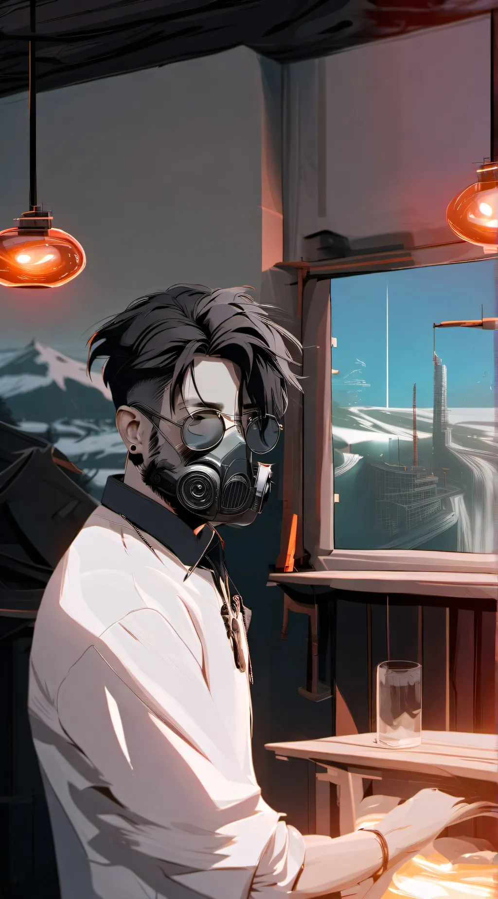 ai character: Wolf background