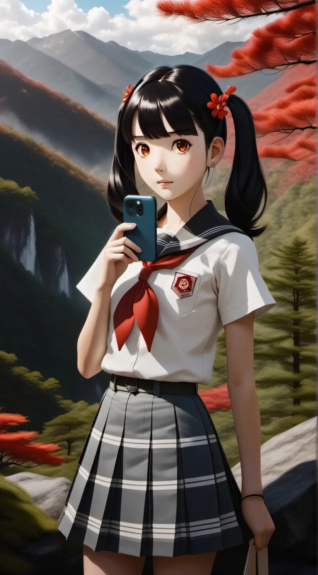 ai character: Meru Otonashi background