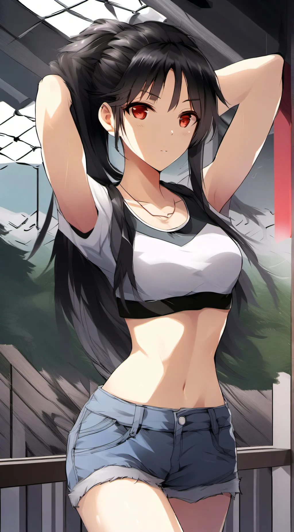 ai character: Summer  background