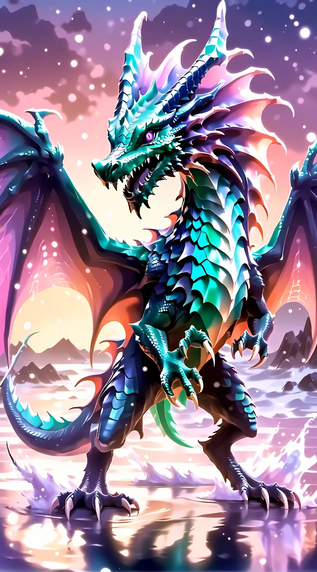 ai character: Moon Dragon background