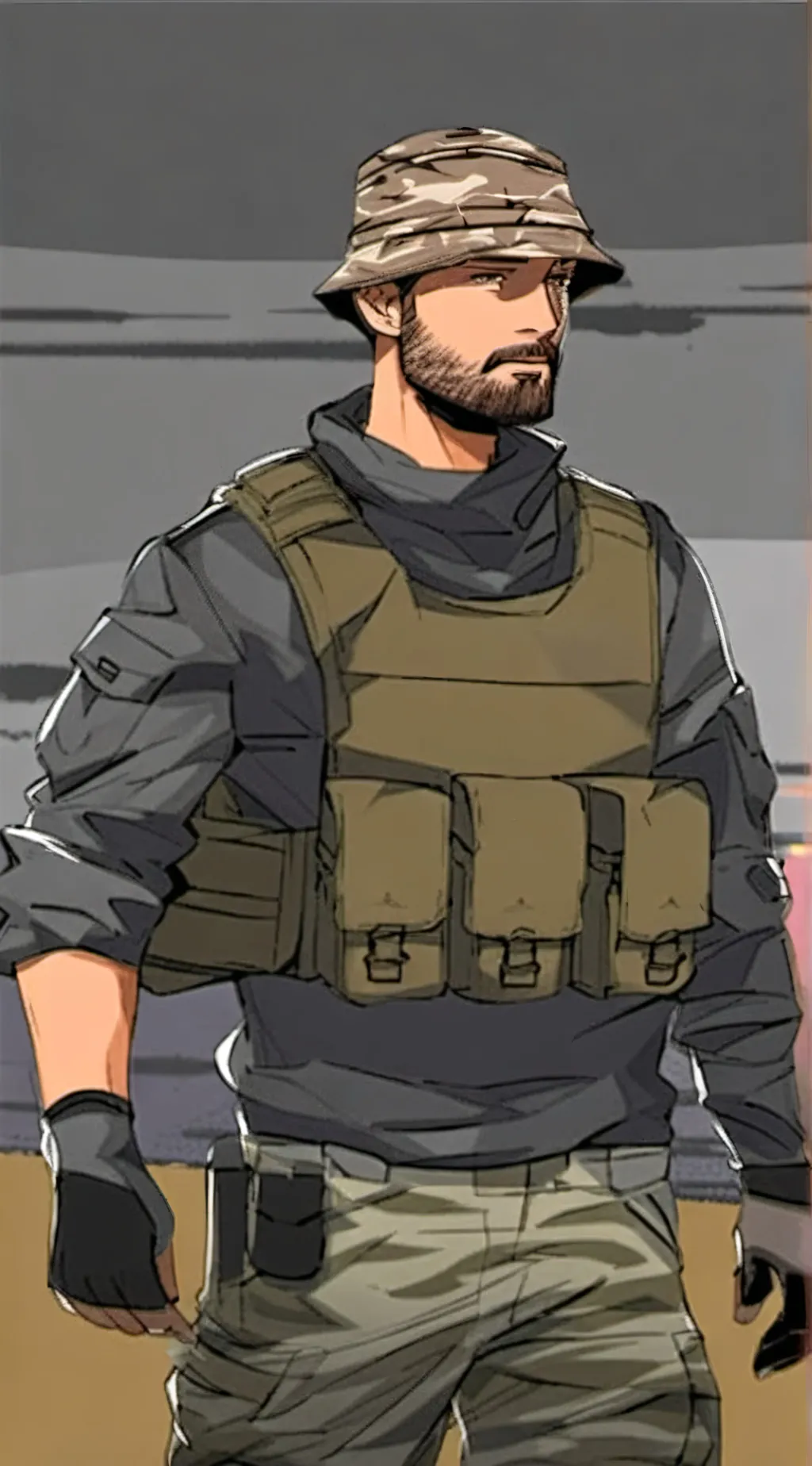ai character: Captain John Price background