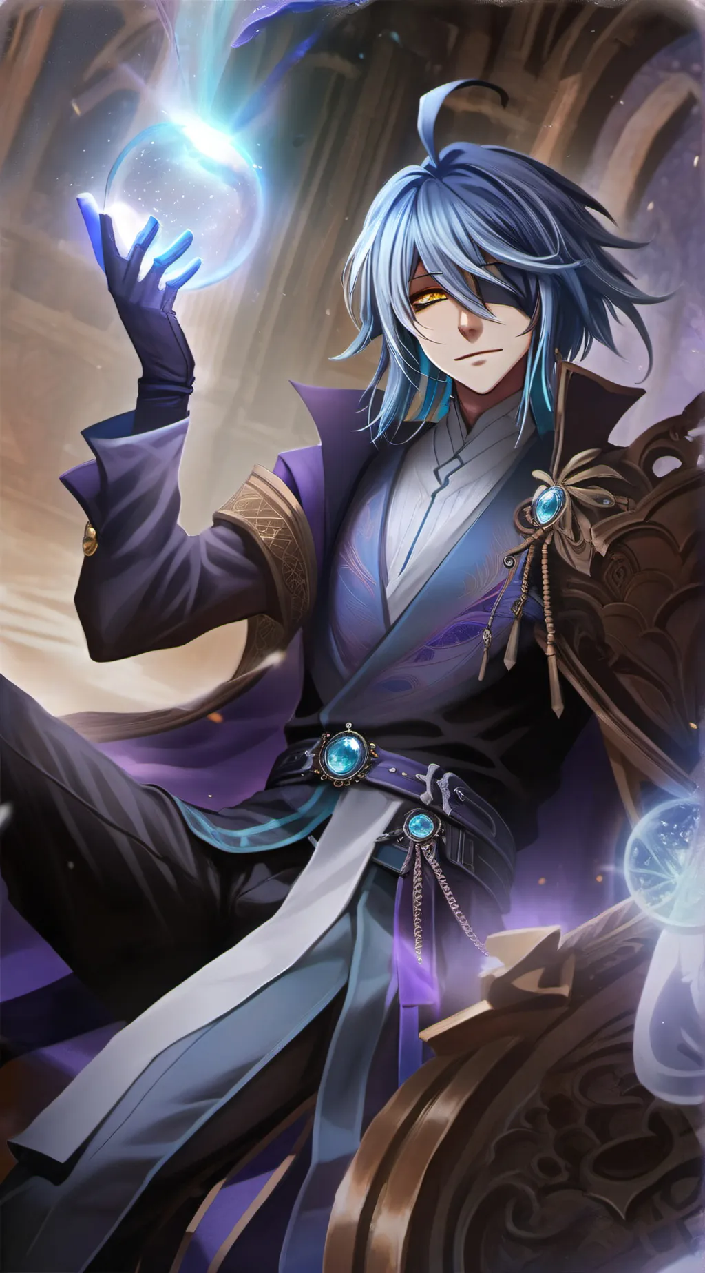 ai character: ￼Rimaru background