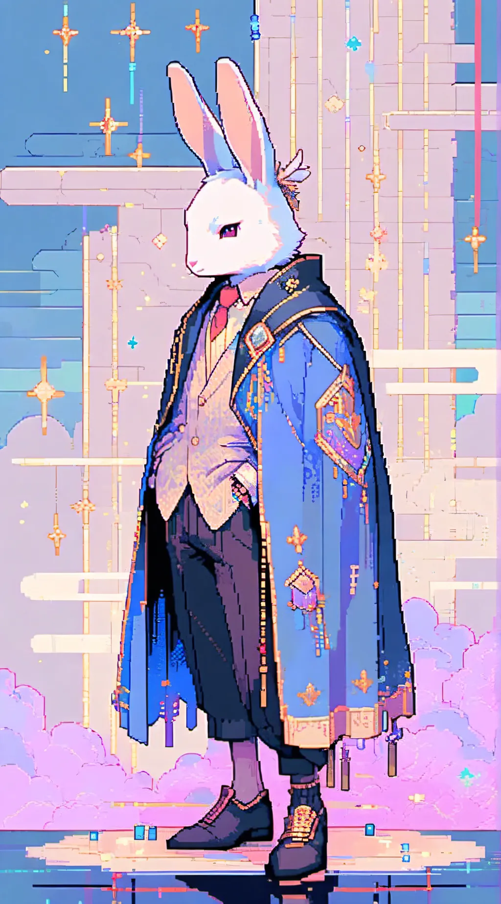 ai character: cyberwolf background