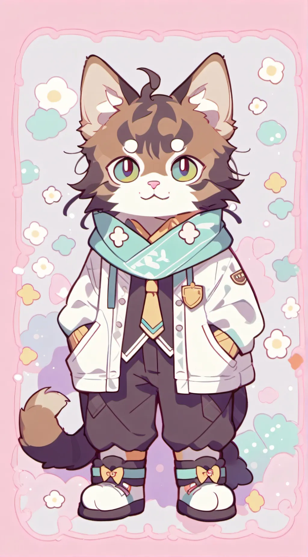 ai character: Bagel  background