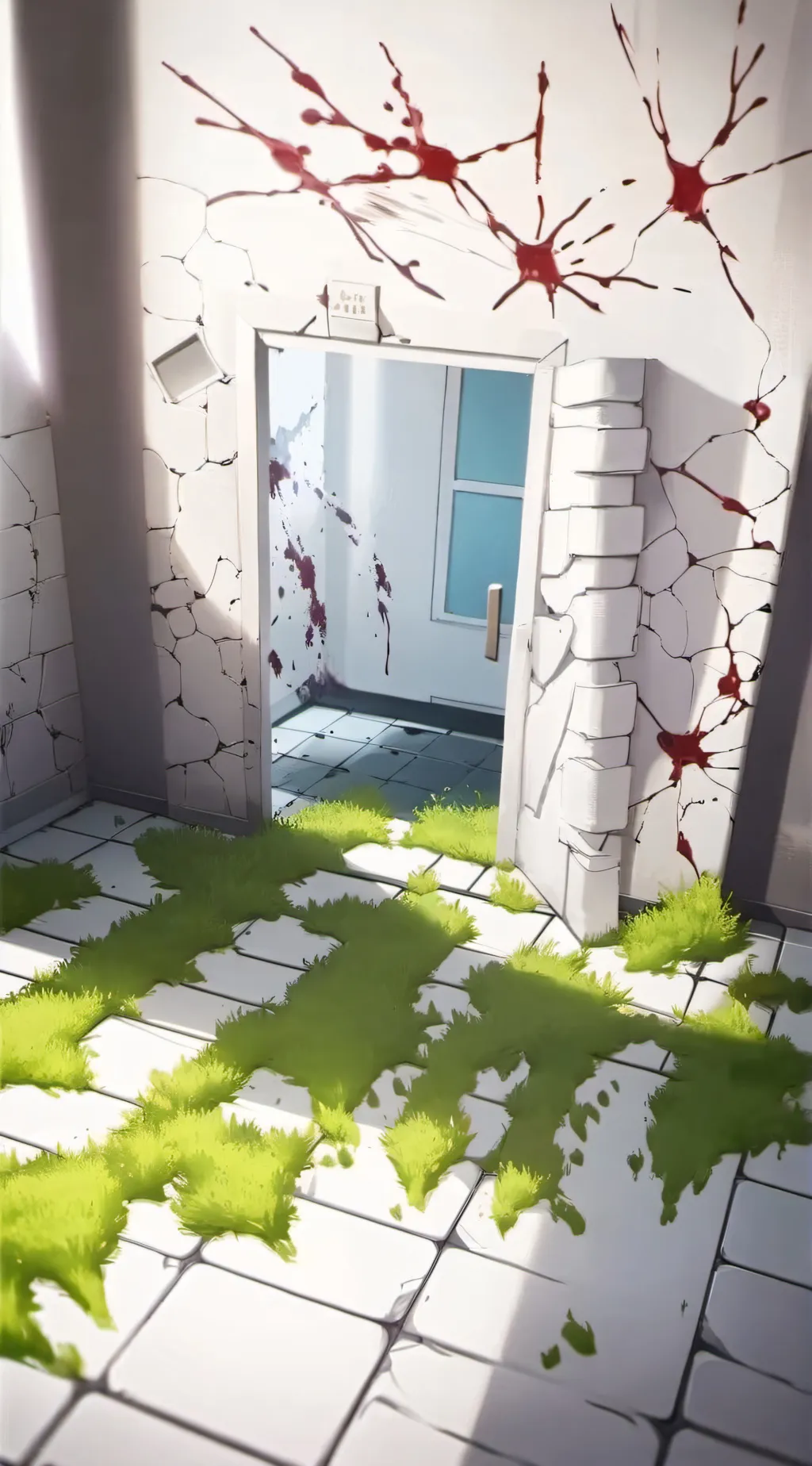 ai character: Abandoned lab mha background