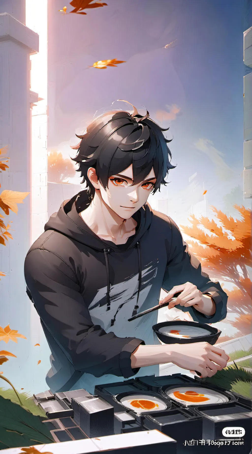 ai character: damien background