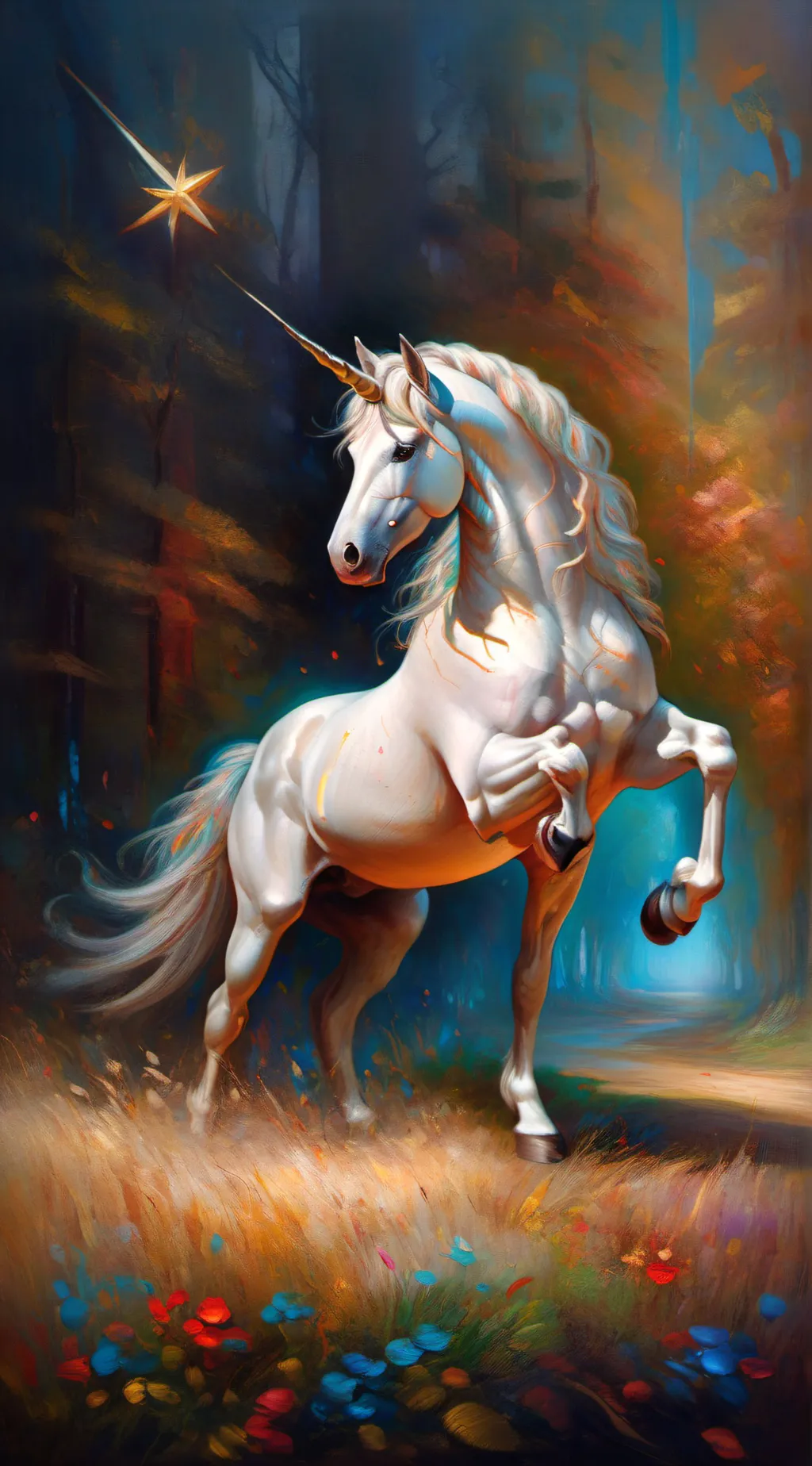 ai character: unicorn academy  background