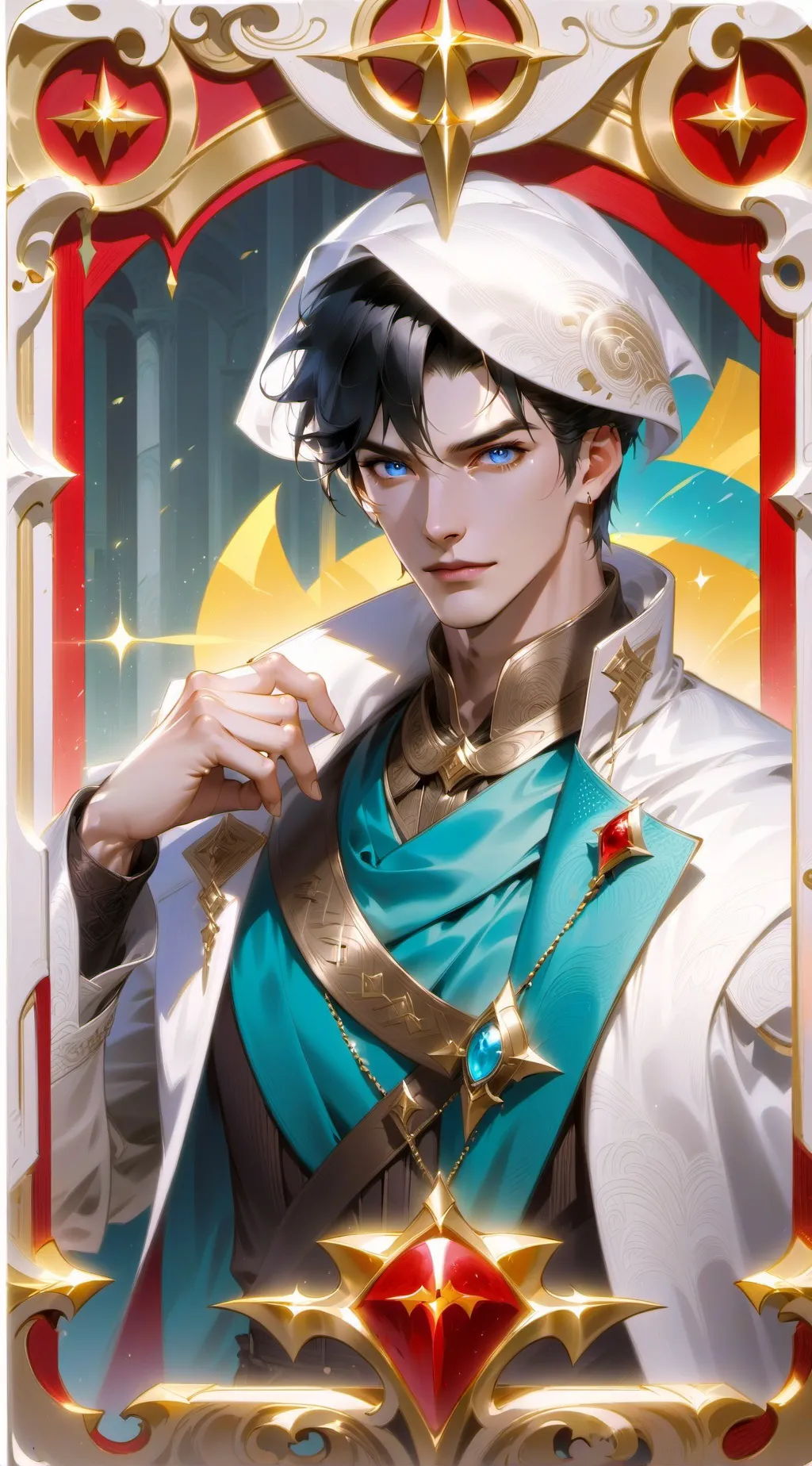 ai character: Bright  background