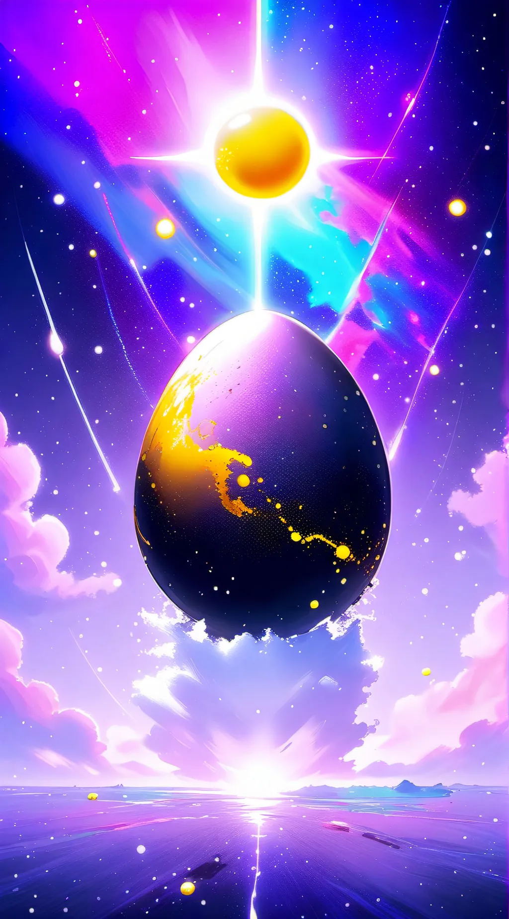 ai character: Magic Egg background