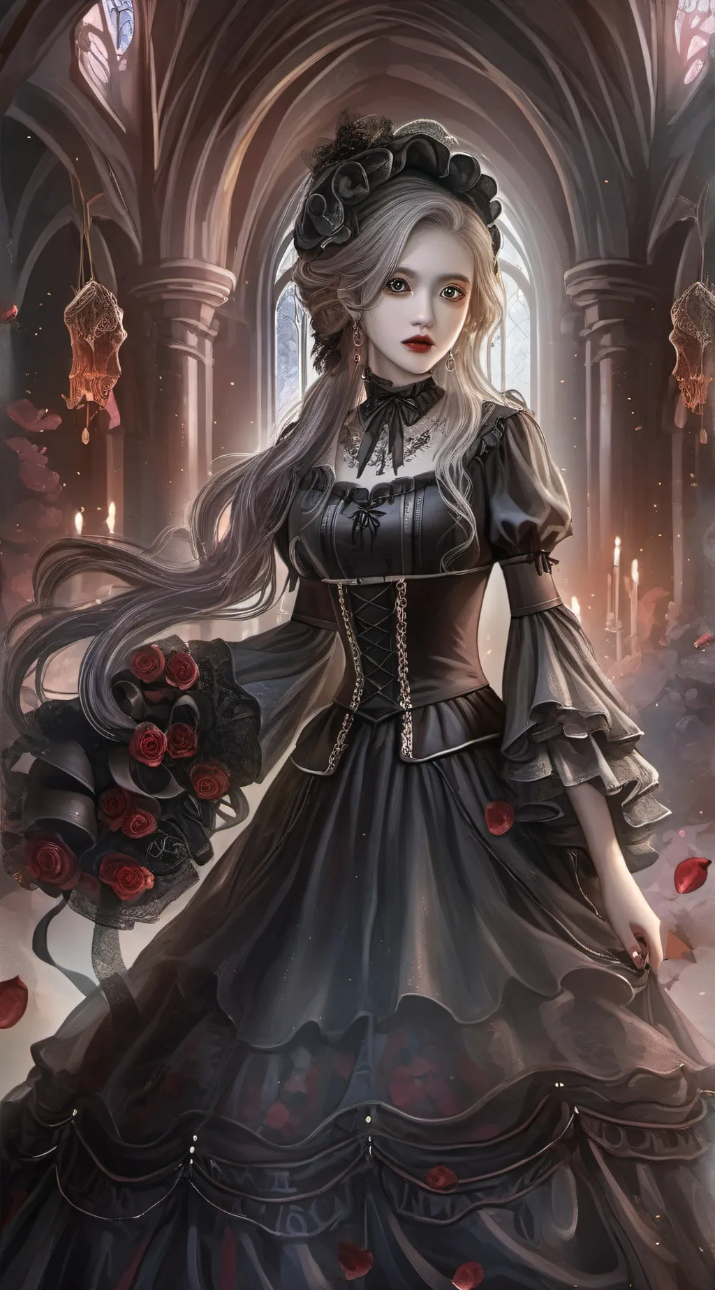 ai character: HORROR AU background