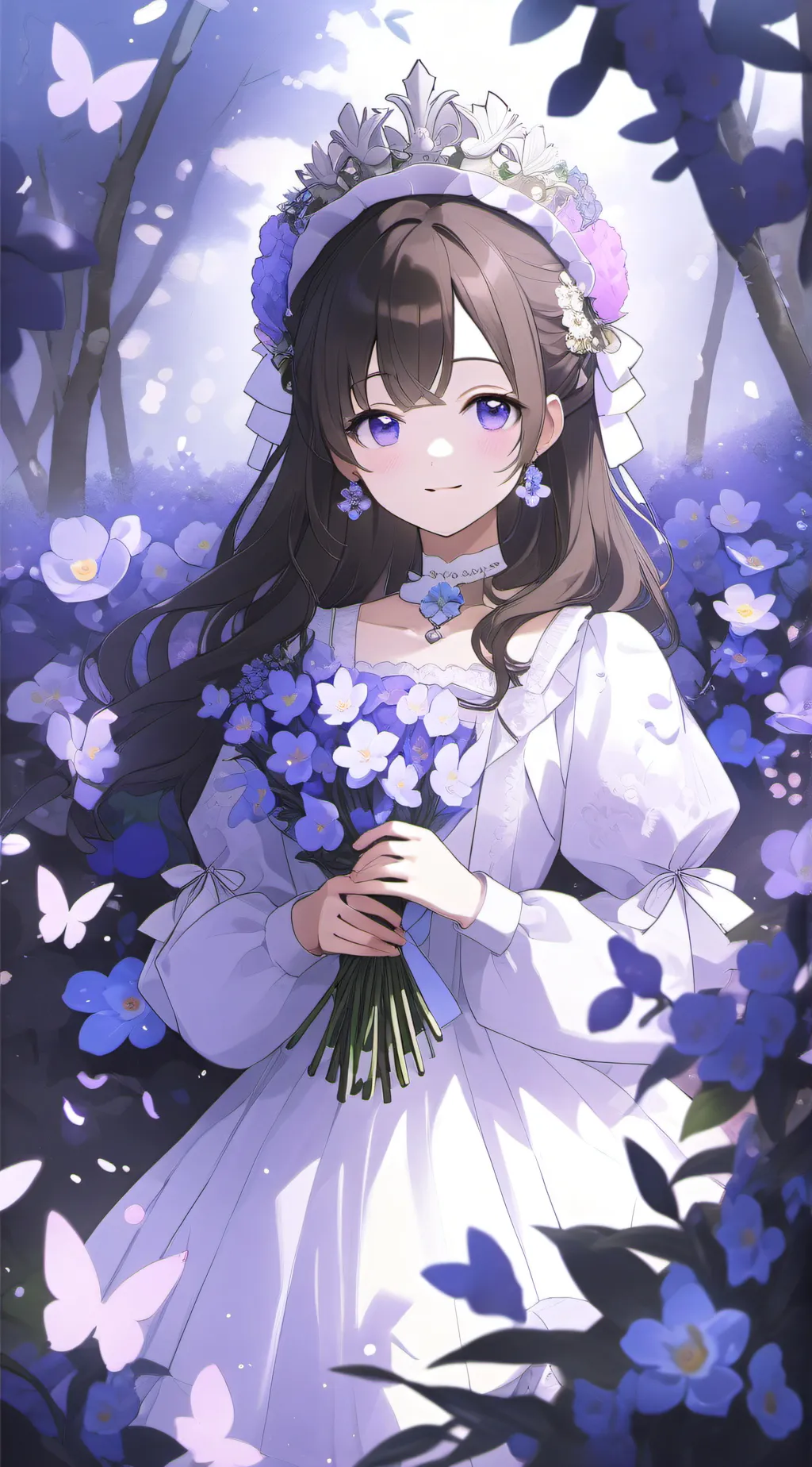 ai character: Lavender  background