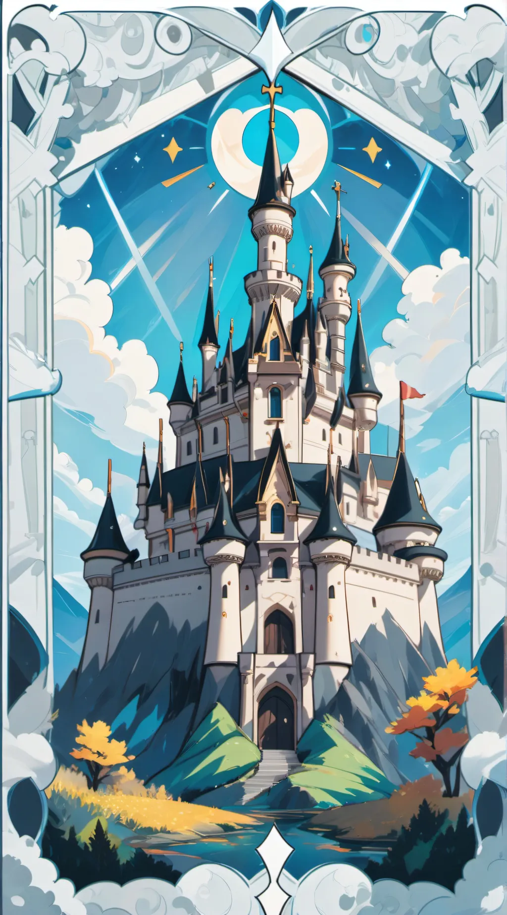 ai character: Italian Hogwarts. background